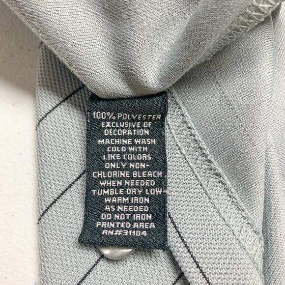 Pro Tour Shirt Mens Extra Large Gray Stripe Coolplay Golf Polo Golfer Casual - Picture 7 of 10